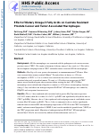 Cover page: Effect of dietary omega-3 fatty acids on castrate-resistant prostate cancer and tumor-associated macrophages