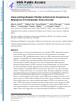 Cover page: Sleep and hypothalamic pituitary adrenal axis responses to metyrapone in posttraumatic stress disorder.