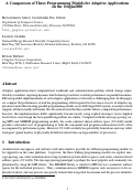 Cover page: A comparison of three programming models for adaptive applications on 
the Origin2000