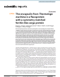 Cover page: The encapsulin from Thermotoga maritima is a flavoprotein with a symmetry matched ferritin-like cargo protein