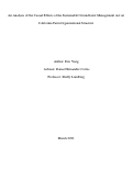 Cover page: An Analysis of the Causal Effects of the Sustainable Groundwater Management Act on California Farm Organizational Structure