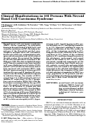 Cover page: Clinical manifestations in 105 persons with nevoid basal cell carcinoma syndrome