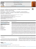 Cover page of Customer enrollment and participation in building demand management programs: A review of key factors