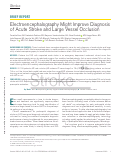 Cover page: Electroencephalography Might Improve Diagnosis of Acute Stroke and Large Vessel Occlusion.