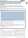Cover page: Transcriptome Sequencing from Diverse Human Populations Reveals Differentiated Regulatory Architecture