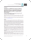 Cover page: Instigators of COVID-19 in Immune Cells Are Increased in Tobacco Cigarette Smokers and Electronic Cigarette Vapers Compared With Nonsmokers