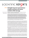 Cover page: Red light improves spermatozoa motility and does not induce oxidative DNA damage