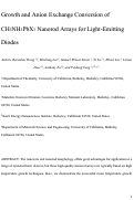 Cover page: Growth and Anion Exchange Conversion of CH3NH3PbX3 Nanorod Arrays for Light-Emitting Diodes