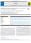 Cover page: Fundamental social causes of inequalities in colorectal cancer mortality: A study of behavioral and medical mechanisms.