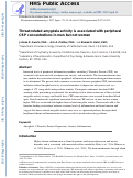 Cover page: Threat-related amygdala activity is associated with peripheral CRP concentrations in men but not women