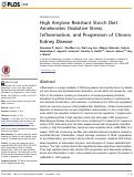 Cover page: High Amylose Resistant Starch Diet Ameliorates Oxidative Stress, Inflammation, and Progression of Chronic Kidney Disease