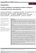 Cover page: In office sampling of eosinophil peroxidase to diagnose eosinophilic chronic rhinosinusitis.