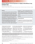 Cover page: Immune Defense Protein Expression in Highly Purified Mouse Lung Epithelial Cells.