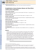 Cover page: Hospitalizations Among Homeless Women: Are There Ethnic and Drug Abuse Disparities?