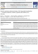 Cover page: Invasive mucinous adenocarcinoma of the lung with bronchorrhea - A marked reduction volume of sputum after SARS-CoV-2 infection.