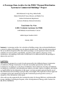 Cover page: A prototype data archive for the PIER "thermal distribution systems in 
commercial buildings" project