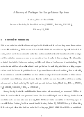 Cover page: A survey of packages for large linear systems