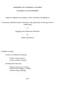 Cover page: Sentence Comprehension in Aphasia: A Test of the Intervener Hypothesis