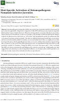 Cover page: Host-Specific Activation of Entomopathogenic Nematode Infective Juveniles