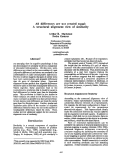 Cover page: All Differences are not Created Equal: A Structural Alignment View of Similarity