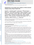 Cover page: Classification of non-TCGA cancer samples to TCGA molecular subtypes using compact feature sets