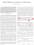 Cover page: Pointwise Minimum Norm Control Laws for Hybrid Systems