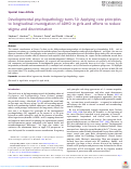 Cover page: Developmental psychopathology turns 50: Applying core principles to longitudinal investigation of ADHD in girls and efforts to reduce stigma and discrimination.