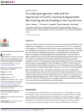 Cover page: Circulating progenitor cells and the expression of Cxcl12, Cxcr4 and angiopoietin-like 4 during wound healing in the murine ear.