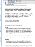 Cover page: How Do Treatment Priorities Differ Between Patients in HIV Care and Their Providers? A Mixed-Methods Study