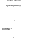 Cover page: Essays on Household Spending and the Social Safety Net