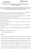 Cover page: Functional Materials Under Stress: In Situ TEM Observations of Structural Evolution