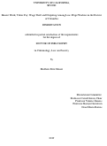 Cover page: Honest Work, Unfair Pay: Wage Theft and Disputing Among Low-Wage Workers in the District of Columbia