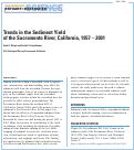 Cover page: Trends in the Sediment Yield of the Sacramento River, California, 1957–2001