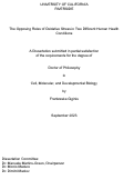 Cover page: The Opposing Roles of Oxidative Stress in Two Different Human Health Conditions