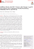 Cover page: Griffithsin Retains Anti-HIV-1 Potency with Changes in gp120 Glycosylation and Complements Broadly Neutralizing Antibodies PGT121 and PGT126.