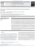 Cover page: Perspectives of gynecologic oncology fellowship training and preparedness for practice.