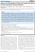 Cover page: Delivery of CdiA Nuclease Toxins into Target Cells during Contact-Dependent Growth Inhibition