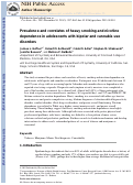 Cover page: Prevalence and correlates of heavy smoking and nicotine dependence in adolescents with bipolar and cannabis use disorders