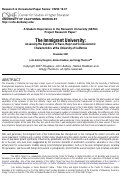 Cover page: The Immigrant University: Assessing the Dynamics of Race, Major and Socioeconomic Characteristics at the University of California