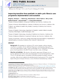 Cover page: Improving transition from paediatric to adult cystic fibrosis care: programme implementation and evaluation.