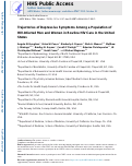 Cover page: Trajectories of Depressive Symptoms Among a Population of HIV-Infected Men and Women in Routine HIV Care in the United States