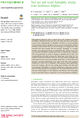 Cover page: Tool use and social homophily among male bottlenose dolphins