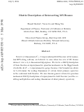 Cover page: Matrix Description of Intersecting M5 Branes