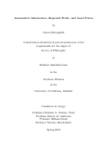 Cover page: Asymmetric Information, Repeated Trade, and Asset Prices