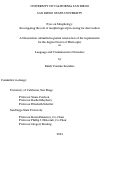 Cover page: Eyes on Morphology: Investigating the role of morphological processing for deaf readers