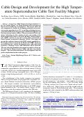 Cover page: Cable Design and Development for the High-Temperature Superconductor Cable Test Facility Magnet