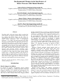 Cover page: Developmental Changes in the Interference of Motor Processes with Mental Rotation