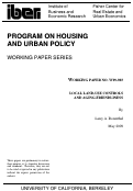 Cover page: Local Land-Use Controls  and Aging-Friendliness