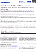 Cover page: Plasma Microbial Cell-free DNA Next-generation Sequencing in the Diagnosis and Management of Febrile Neutropenia