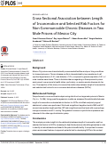 Cover page: Cross-Sectional Association between Length of Incarceration and Selected Risk Factors for Non-Communicable Chronic Diseases in Two Male Prisons of Mexico City